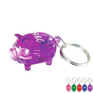 Light Up Piggy Keytag