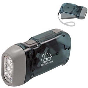 Compact 3 LED Dynamo Flashlight