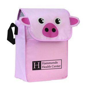Paws N Claws Polyester Lunch Bag - Pig