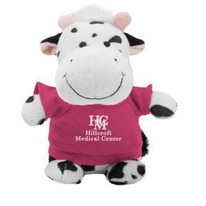 Black/White Cow Plush Bean Bag Buddy, 7"