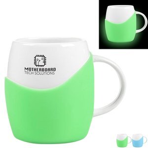 Rotunda Ceramic Mug w/Glow in the Dark Grip, 12oz.