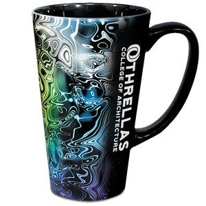 Tall Black Latte Mug, 16oz.