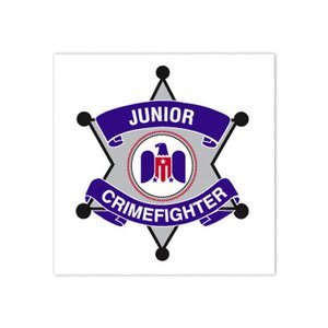 Junior Crimefighter Temporary Tattoo, Stock