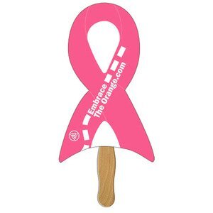 Awareness Ribbon Hand Fan