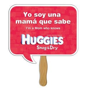 Square Speech Bubble Hand Fan