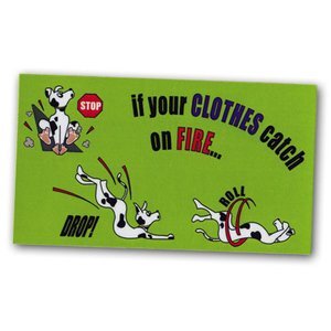 Stop, Drop and Roll, Stock Business Card Magnet