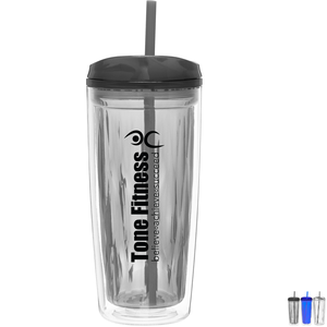Geo Double Wall Acrylic Tumbler, 16 oz.