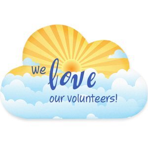 Cloud Shaped ColorBurst™ Microfiber Cloth