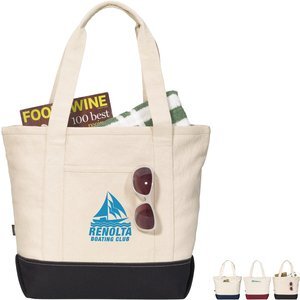 Davenport Cotton Zippered Tote