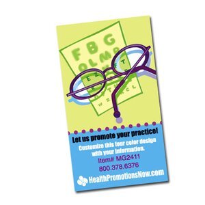 Snellen Eye Chart with Glasses Design Magnet