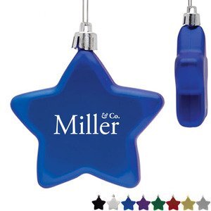 Shatter Resistant Flat Star Ornament