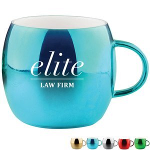 Shiny Ornament Ceramic Mug, 13oz.