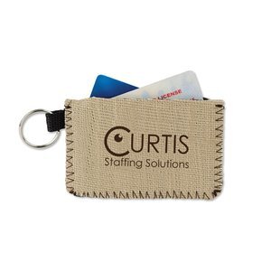 Burlap Neoprene Card Guard