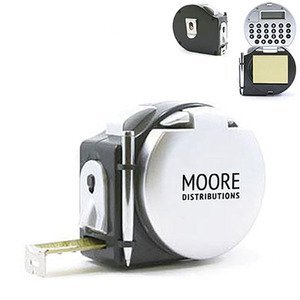 Tape Measure, Calculator, Notepad & LED Light, 16 Ft