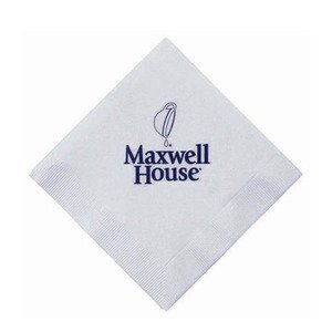 White Beverage Napkin, 3 Ply