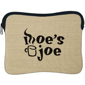 Burlap-Neoprene iPad Sleeve