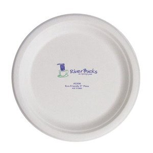Biodegradable Round Paper Plate, 9"