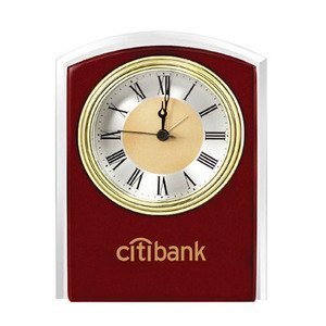 Atlantis Mahogany Desk Clock