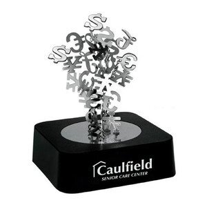 International Dollar Signs Magnetic Sculpture Block