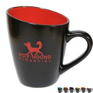 Gibraltar Angled Ceramic Mug, 12oz.