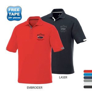 Kiso Men's Textured Knit Performance Polo