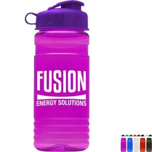 Groove Tritan™ Transparent Sports Bottle, 20oz. - Flip Top Lid