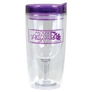 Merlot Mate Double-Wall Acrylic Tumbler, 10oz.