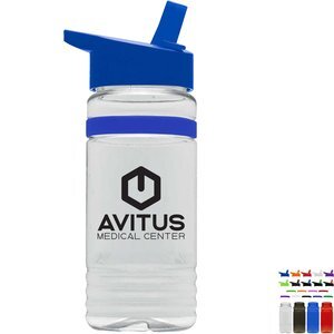 Grip Stripe Tritan™ Bottle, 20oz. - Flip Straw Lid