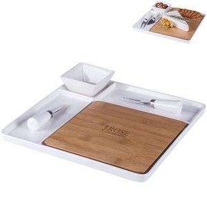 Peninsula Cutting Board Serving Tray Set