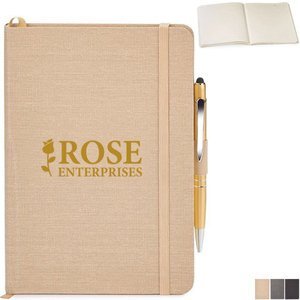 Linen Journal & Pen Combo, 6-1/4" x 8-1/4"