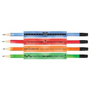 Custom Heat Changing Pencils Fire Safety Msg