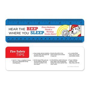 Hear the Beep Where You Sleep Laminated Safety Ruler, Stock