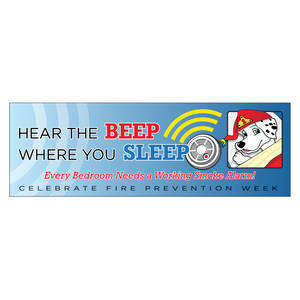 Hear the Beep Where You Sleep Heavy Duty Banner, 2' x 6'