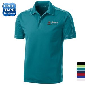 Sport-Tek® Contrast Stitch Micropique Sport-Wick® Men's Polo