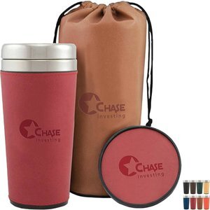 Regency Tumbler & Coaster Gift Set, 16oz.