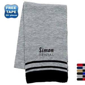 Deluxe Acrylic Scarf With Stripe