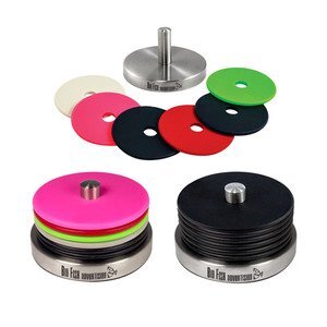 Silicone Coasters on Metal Base