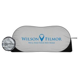 Collapsible Auto Sun Shade, Silver