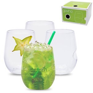 govino® Shatterproof Stemless Wine Glass 4 Pack, 12 oz.