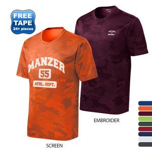 Sport-Tek® CamoHex Men's Interlock Performance Tee