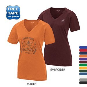 Sport-Tek® Ultimate Ladies' Performance V-Neck Tee