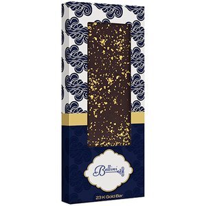 Gourmet Belgian Chocolate Bar with 23K Gold Flakes