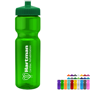 Transparent Sports Bottle, 28oz. - Push/Pull Lid