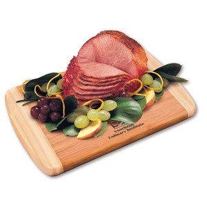 Honey Cured Spiral-Sliced Boneless Ham with Bamboo Cutting Board