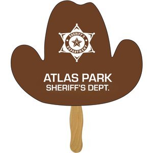 Cowboy Hat Hand Fan