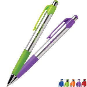Mardi Gras Chrome Retractable Ballpoint Pen