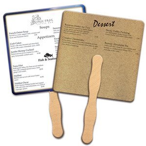 Square Recycled Paper Hand Fan