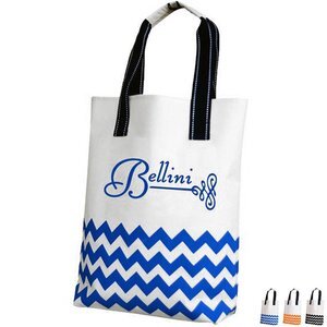 Chevron Pattern 600D Polyester Tote