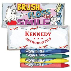 Four Pack Crayons, Dental Design Custom