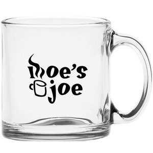 Clear Glass Coffee Mug, 13oz.